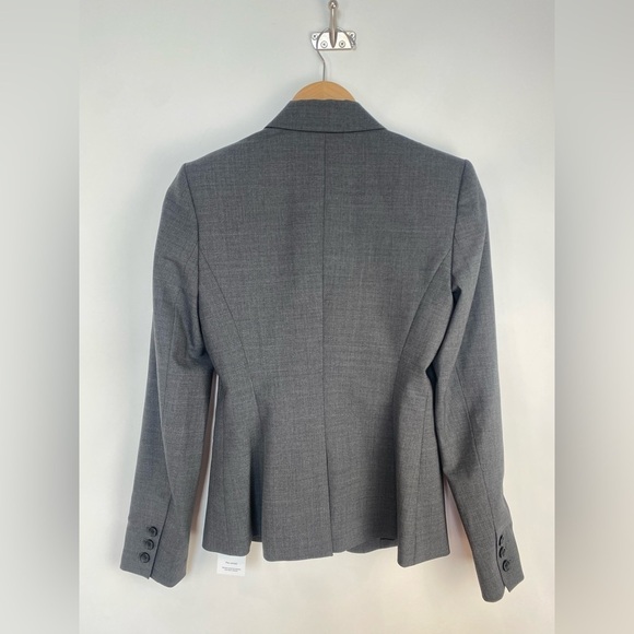 Theory Nichelle Wool Blend Blazer Size 4 Grey - Picture 3 of 14